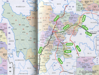 ​最全的四川省高铁/快铁分布图，欢迎讨论！