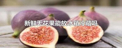 ​新鲜无花果能放冰箱冷藏吗