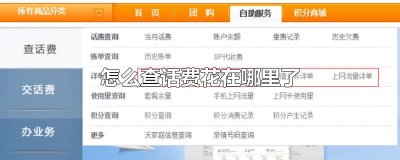​怎么查话费花在哪里了
