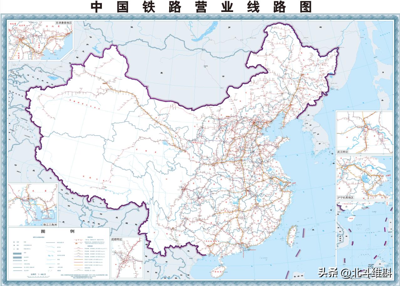 全国铁路图高清版大图(2025中国铁路网高清图)