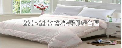 ​200×230春秋被子几斤合适