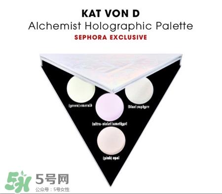 Kat Von D三角盘高光眼影试色 Kat Von D Alchemist Palette试色