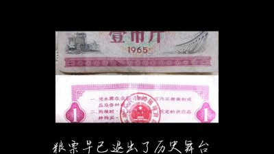 ​【奋斗与坚持】粮票的故事