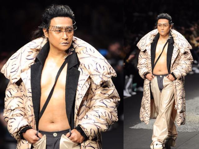 陈志朋在上海秋冬时装周走秀，高跟鞋比造型都辣眼睛