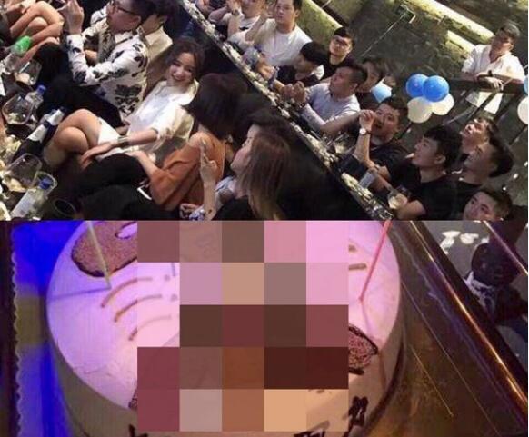 乔任梁真实倒吊图片 kimi蛋糕上用力的字跟图案