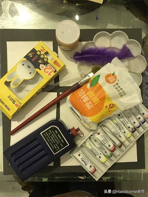 儿童创意美术：肌理画--九千九百九十九岁的老奶奶