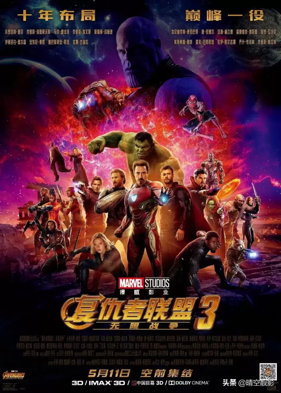 漫威系列票房排行榜前十名(全球票房最高的10部漫威电影)